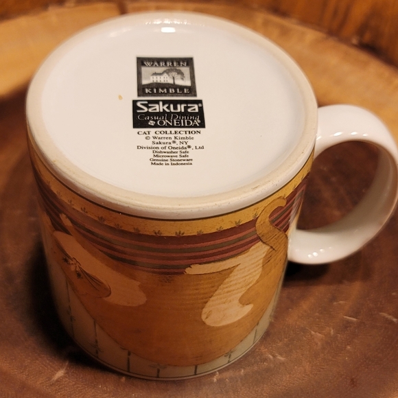 Warren Kimble Cat Collection Mug Cup Stoneware 10 oz. - Picture 7 of 7